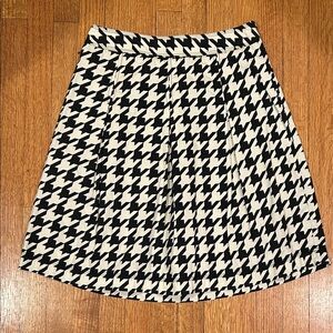 Merona Black and White A-Line Skirt